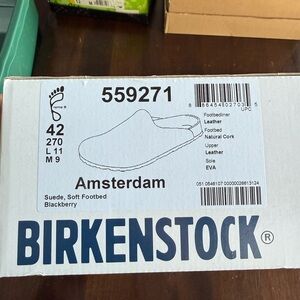 Birkenstock Amsterdam Clogs - Blackberry